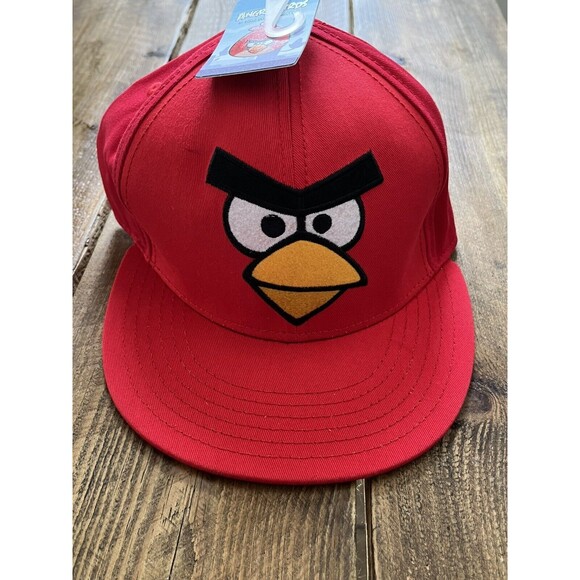NEW Angry Birds Red Cap Adustable Snapback Bird Hat Red - Picture 2 of 9